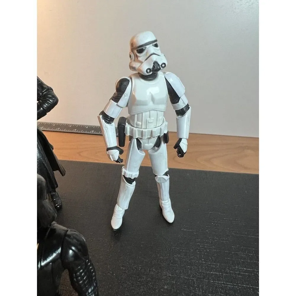 Star Wars Action Figures (3) 1998 Darth Maul 1996 Darth Vader 2005 Stormtrooper